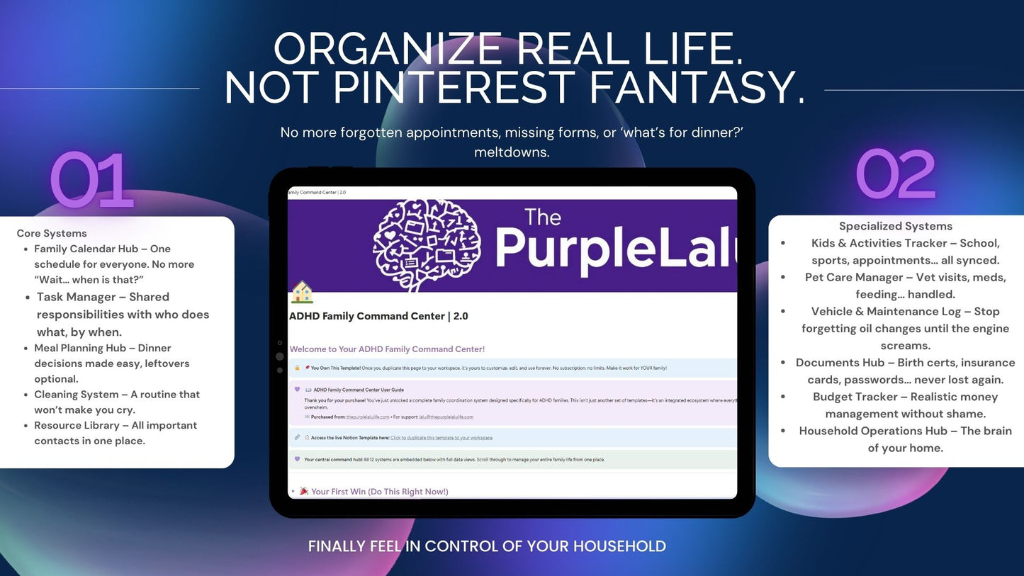 The ADHD Family Command Center