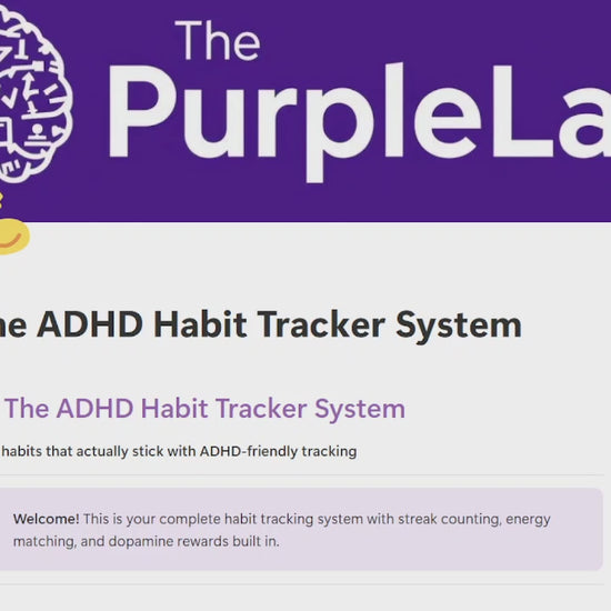 The ADHD Habit Tracker System QuickView Video