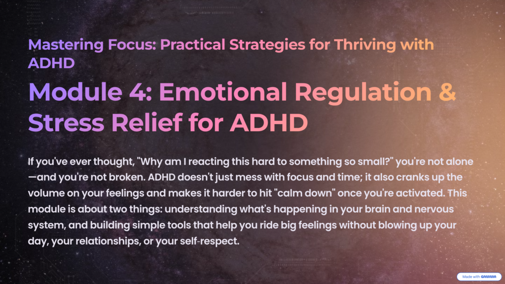 Mastering Focus Module 4 First Image