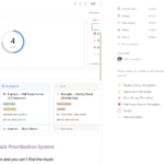 Task management dashboard with tasks