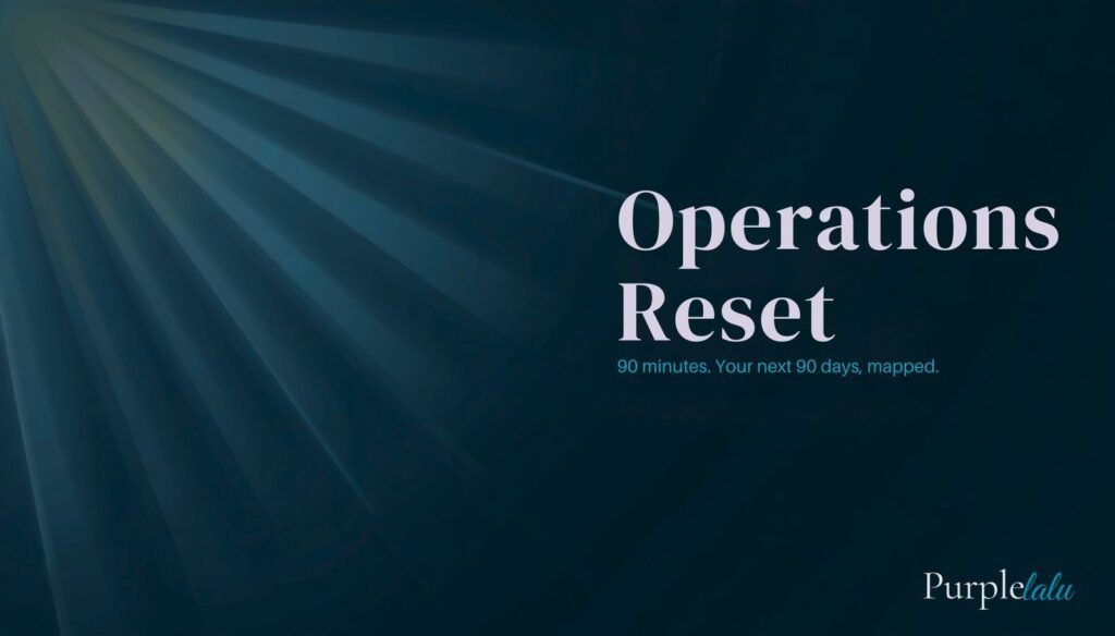 Operations Reset 90 days mapped