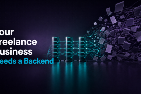freelance business backend -- organized system infrastructure replacing scattered documents and browser tabs