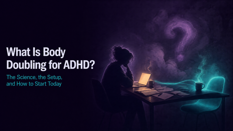 Adhd Productivity Blog 36 Two people working side by side — illustrating what is body doubling for ADHD and how presence replaces willpower