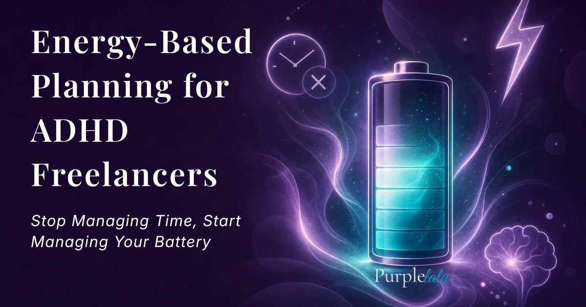 Adhd Productivity Blog 5 Energy-based planning for ADHD freelancers