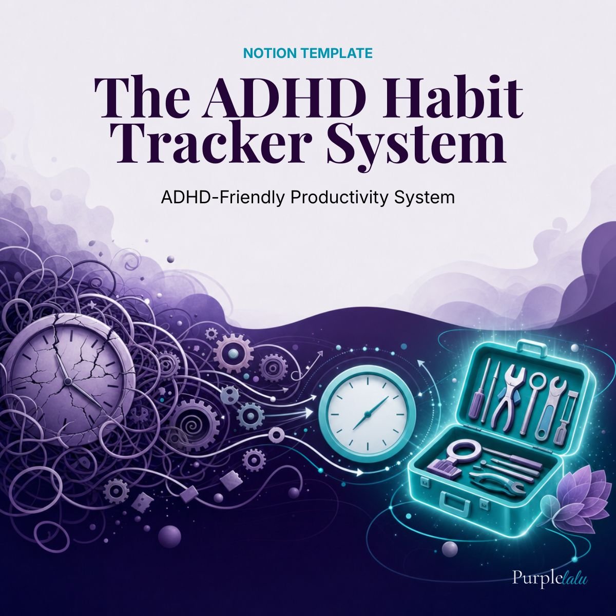 ADHD Habit Tracker System Notion template by PurpleLalu
